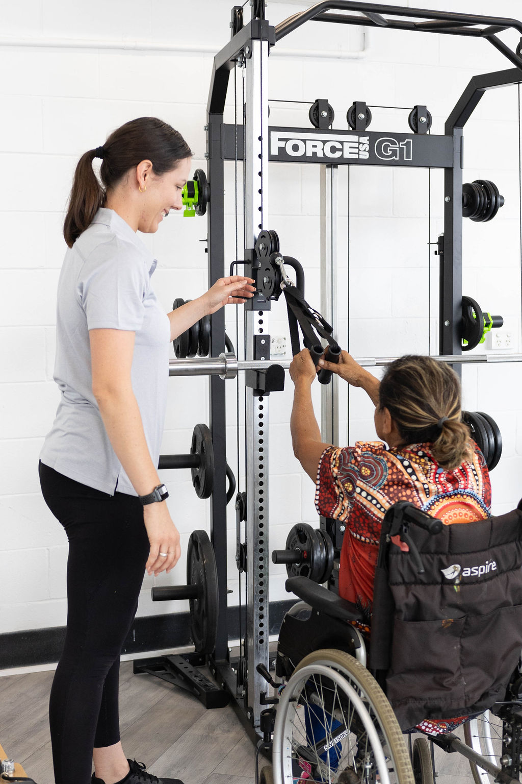 Exercise physiologist with NDIS participant