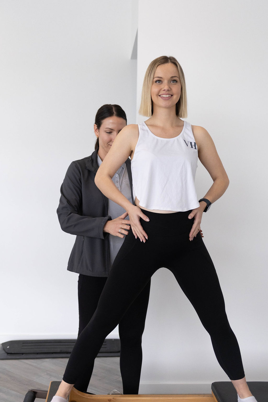 Therapist guiding patient rehabilitation